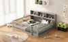 Bett 140x200 cm mit Stauraum und Lattenrost – Kiefernholz, kindgerechtes und vielseitiges Design Bild 4