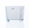 Sandra Rich Übertopf SANDRA RICH, Glasübertopf "CUBE" Pflanztopf Blumentopf Weiß 12x12cm Bild 2