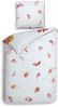 Heckett & Lane Mako-Satin Bettwäsche 155x220 Sonja Blumen Wiese orange rosa Bild 2