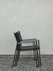 Gartenstuhl Lyra aus Aluminium, Schwarz Bild 5