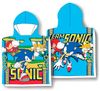 Sonic Kinder Poncho Flauschiger Überwurf mit Kapuze Bild 3