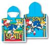 Sonic Kinder Poncho Flauschiger Überwurf mit Kapuze Bild 4