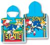 Sonic Kinder Poncho Flauschiger Überwurf mit Kapuze Bild 2