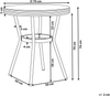 Outdoor Bistrotisch RIFREDDO 70 cm 70 cm Sicherheitsglas Grau Bild 2