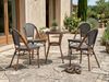 Outdoor Bistrotisch RIFREDDO 70 cm 70 cm Sicherheitsglas Grau Bild 3