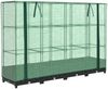 vidaXL Hochbeet mit Gewächshausabdeckung Rattanoptik 160x40x123 cm 4015812 Bild 2