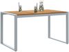 vidaXL Gartentisch Grau 140 x 80 x 75 cm Massivholz Akazie 4010602 Bild 3