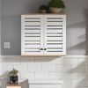 SoBuy BZR42-W Hängeschrank, MDF, Lackiert, Weiß, 60 x 56 x 19 cm Bild 5