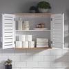 SoBuy BZR42-W Hängeschrank, MDF, Lackiert, Weiß, 60 x 56 x 19 cm Bild 4