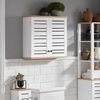 SoBuy BZR42-W Hängeschrank, MDF, Lackiert, Weiß, 60 x 56 x 19 cm Bild 2