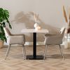Bronx71 Bistrotisch Nils quadratisch beige Melamin 70x70x77 cm Bild 3