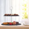 Relaxdays Etagere Schiefer 2 Etagen Bild 3