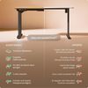 Desktronic HomePro Elektrisch höhenverstellbarer Schreibtisch 160x80cm Massive Eiche/Schwarz mit Memory-Funktion, Anti-Kollisions Technologie, USB-A und USB-C-Ladeanschlüssen Bild 5
