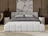 GRAINGOLD Ibiza Polsterbett 160x200, mit Bettkasten, Kopfteil und Lattenrost, Velour-Stoff, Hellgrau Bild 3