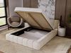 GRAINGOLD Ibiza Polsterbett 160x200, mit Bettkasten, Kopfteil und Lattenrost, Velour-Stoff, Hellgrau Bild 5