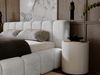 GRAINGOLD Ibiza Polsterbett 160x200, mit Bettkasten, Kopfteil und Lattenrost, Velour-Stoff, Hellgrau Bild 4