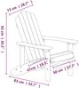 vidaXL Adirondack-Gartenstühle 2 Stk. HDPE Braun 3095694 Bild 5