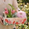 Herz & Heim Geschenkbox Pflanzkorb für Mama zu Muttertag - Geschenkkorb für Muttertagsgeschenk, aus Holz, mit Aufdruck Bild 2