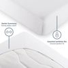Blumtal® Spannbettlaken für Topper 100x200 cm Basics Jersey - Bettlaken 100x200 cm aus 100% Baumwolle - Oeko-TEX zertifiziertes Spannbetttuch 100x200 - Topper Spannbettlaken 100x200 - Betttuch - Weiß Bild 3