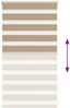 vidaXL Doppelrollo Sandbraun 85x100 cm Stoffbreite 80,9 cm Polyester 4014518 Bild 5