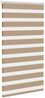 vidaXL Doppelrollo Sandbraun 85x100 cm Stoffbreite 80,9 cm Polyester 4014518 Bild 3