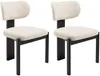 Vente-unique - WILANA Stuhl Stoff BeigeBeige - B 60 cm x H 85 cm x L 56 cm Bild 2