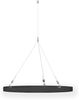 Rheinland Möbel FocusWall DAR09 – Runder Akustik-Deckenabsorber Ø 90 cm in Stofffarbe Blizzard inkl. Chrom-Stahlseilen - Made in Germany - Klasse A, Stoffbezug, schwer entflammbar Bild 3