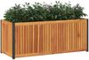 vidaXL Pflanzkübel 110x45x44 cm Massivholz Akazie und Stahl 367612 Bild 3