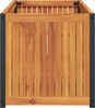 vidaXL Pflanzkübel 110x45x44 cm Massivholz Akazie und Stahl 367612 Bild 5