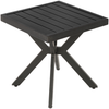 Outdoor Seitentisch Aluminium Quadrat, 45x45x47 cm, Dunkelbraun Bild 2