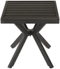 Outdoor Seitentisch Aluminium Quadrat, 45x45x47 cm, Dunkelbraun Bild 5