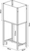 Pflanzenständer Porsgrunn Metall 70x30x30 cm [en. casa] Bild 2