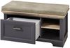 Sitzbank >Jasmin< in Graphit - 93x49x41cm (BxHxT) Bild 3