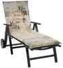 Go-De Rollliegen-Auflage grün beige gemustert, 190 x 60 x 8 cm Bild 2
