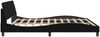 vidaXL Bettgestell "Dover" Schwarz 200x200 cm Samt 373254 Bild 5