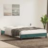 vidaXL Bettgestell ohne Matratze Dunkelgrün 140x220 cm Samt 4101406 Bild 3