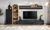 Wohnwand Lester in Schwarz und Ribbeck Eiche 240 cm Bild 2
