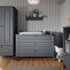 Wickelkommode Ajaton Grau 133 x 98.4 cm mit 3 Schubladen Vitalispa Bild 4
