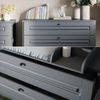 Wickelkommode Ajaton Grau 133 x 98.4 cm mit 3 Schubladen Vitalispa Bild 5