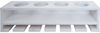 Weinregal HWC-P21, Glas-/Flaschenhalter Wandbar Regal für 4 Flaschen/6 Gläser Holz FSC®-zertifiziert 12x48x12cm ~ weiß Bild 5