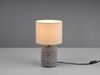 LED Tischleuchte Keramik mit Stoffschirm in Beige, Höhe 26cm Bild 3