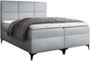 99rooms Ozzy Boxspringbett Velours 160x200 cm Silber Bild 3