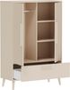 PAIDI Kleiderschrank EEFJE in Beige mit Schublade und Türen, verschiedene Ausführungen (B/H/T ca. 95-123/139-204/41-57cm, mit 2 oder 3 Türen + Tiny-Variante) stabiler Drehtürenschrank aus Holz, mit Soft-Close-Funktion Bild 4