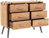 vidaXL Schubladenkommode Massivholz Tanne 91x35x73 cm 245774 Bild 5