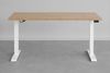 Schreibtisch >e-desk< in Eiche/weiß- 175x72x80 (B/H/T) elektrisch verstellbar Bild 5