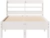 vidaXL Massivholzbett ohne Matratze Weiß 100x200 cm Kiefernholz 3306895 Bild 4