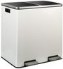 TLGREEN Mülleimer mit 2 Fächern, Abnehmbarer Innenlauf, Küchen Mülltrennsystem, 2x 30L, Pedal, Anti Fingerabdruck Bild 4