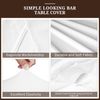 3er-Set Weiß Stretch Stehtisch Husse Ø 60-65 cm Spandex Tischdecke 60x110cm Bild 3