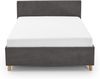 Cool Polsterbett grau Polyester Stoffbezug Scala 210cm x 150cm x 90cm Bild 2