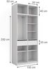 Kleiderschrank Elmo Weiß 50 x 40 cm 3er Set Vicco Bild 2